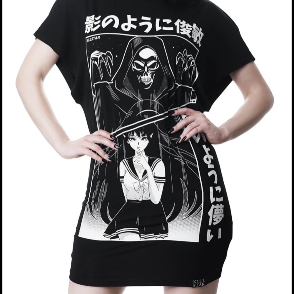 Killstar anime batwing tunic dress